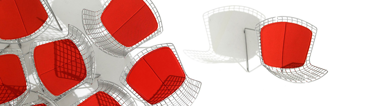 imagen creativa de la silla Bertoia